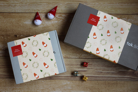 クリスマスラッピング 【tak. ギフトボックス 専用】*期間限定