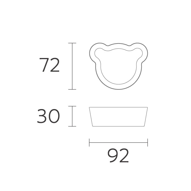 tak KIDS DISH bowl bear SS