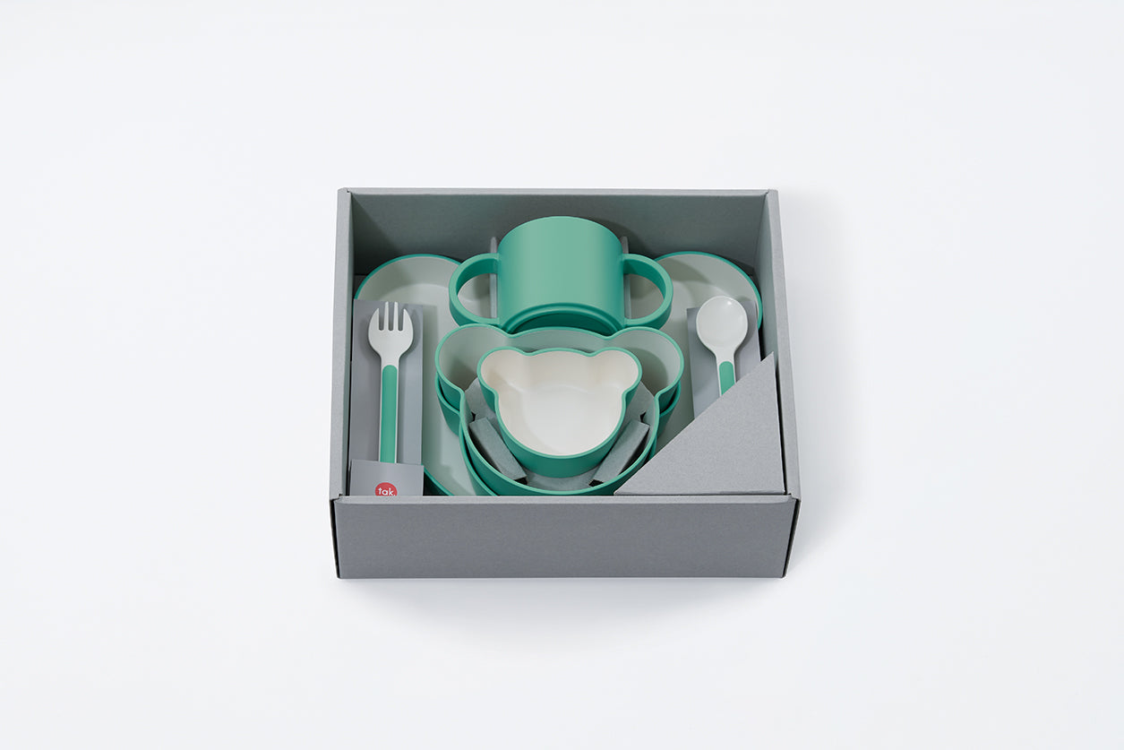 tak KIDS DISH GIFT BOX bear lucky 7