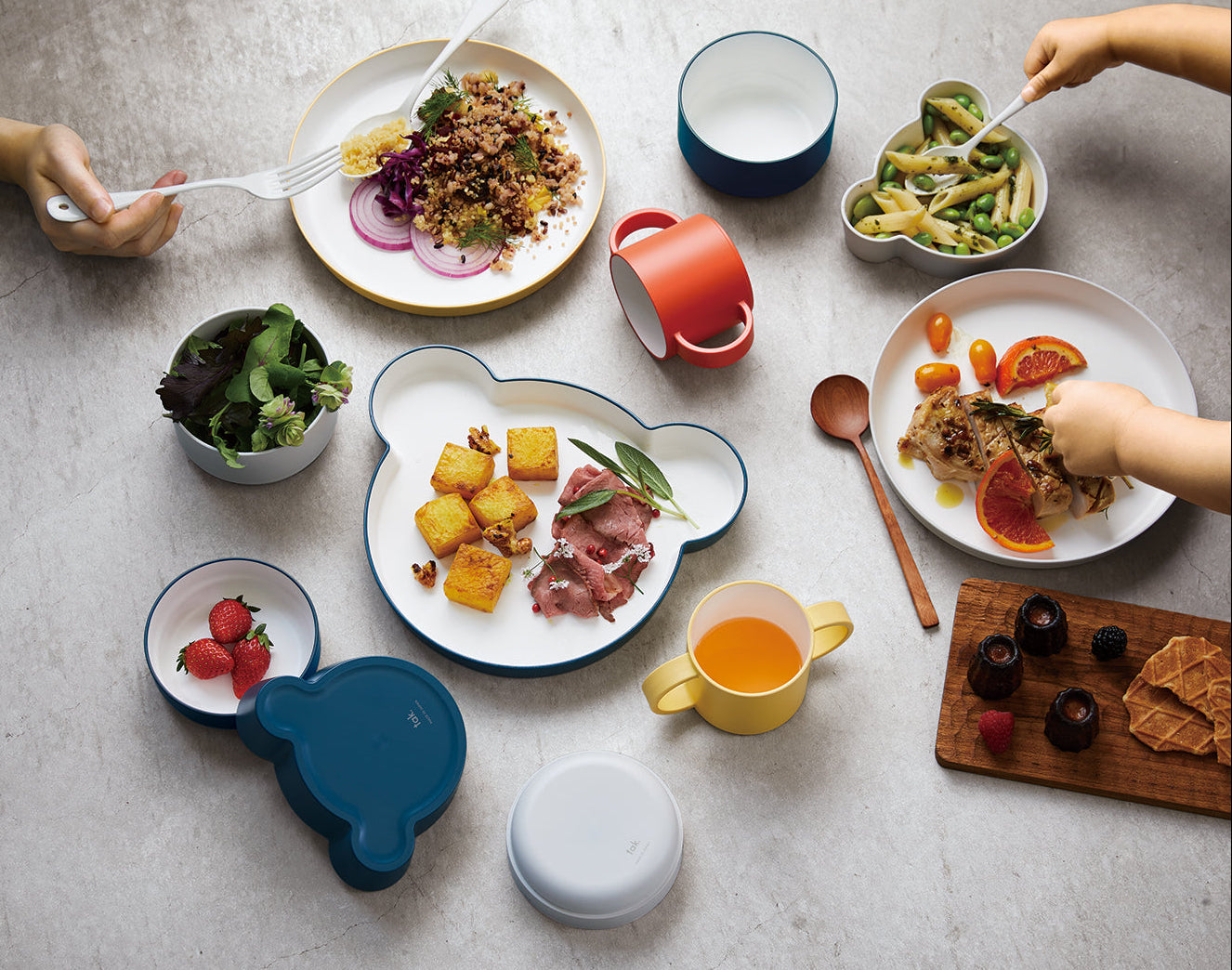 tak KIDS DISH plate standard black 【JTN-0100-BK / 86206】