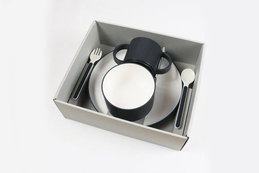 tak KIDS DISH GIFT BOX standard cutlery black 【JTN-1001-BK / 26705】