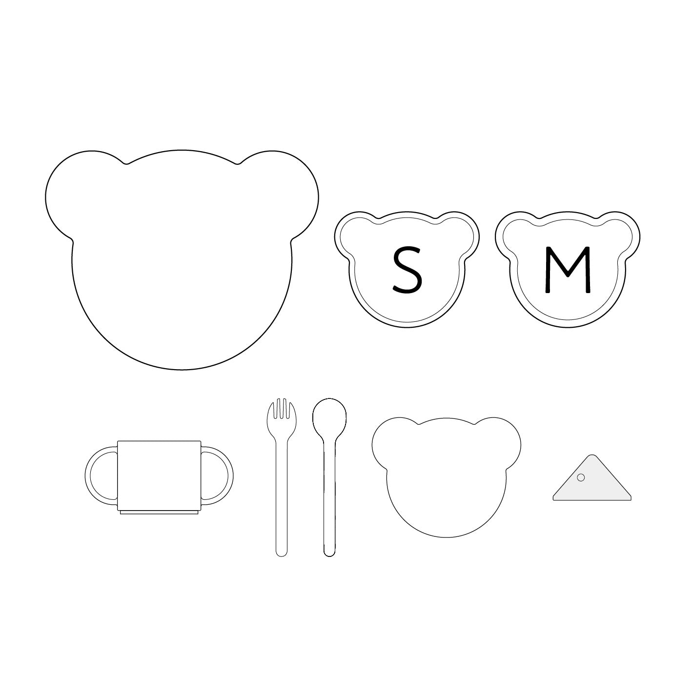 tak BIO KIDS DISH GIFT BOX bear big