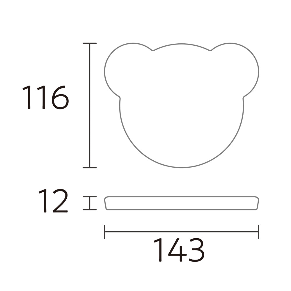 tak KIDS DISH bowl cover bear 【JTN-0132 / 96534】